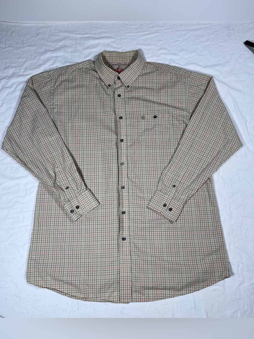 Wrangler Mens Long Sleeve Button Down Shirt Western Multicolor